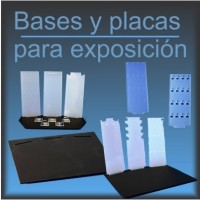 Bases y placas para exposición